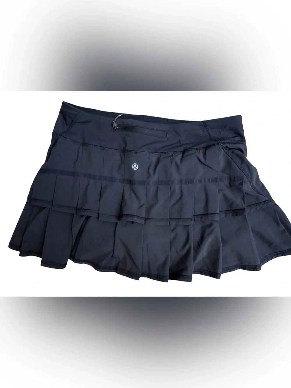 Lululemon Pace Rival Black Pleated Tennis Golf Skort Size 6